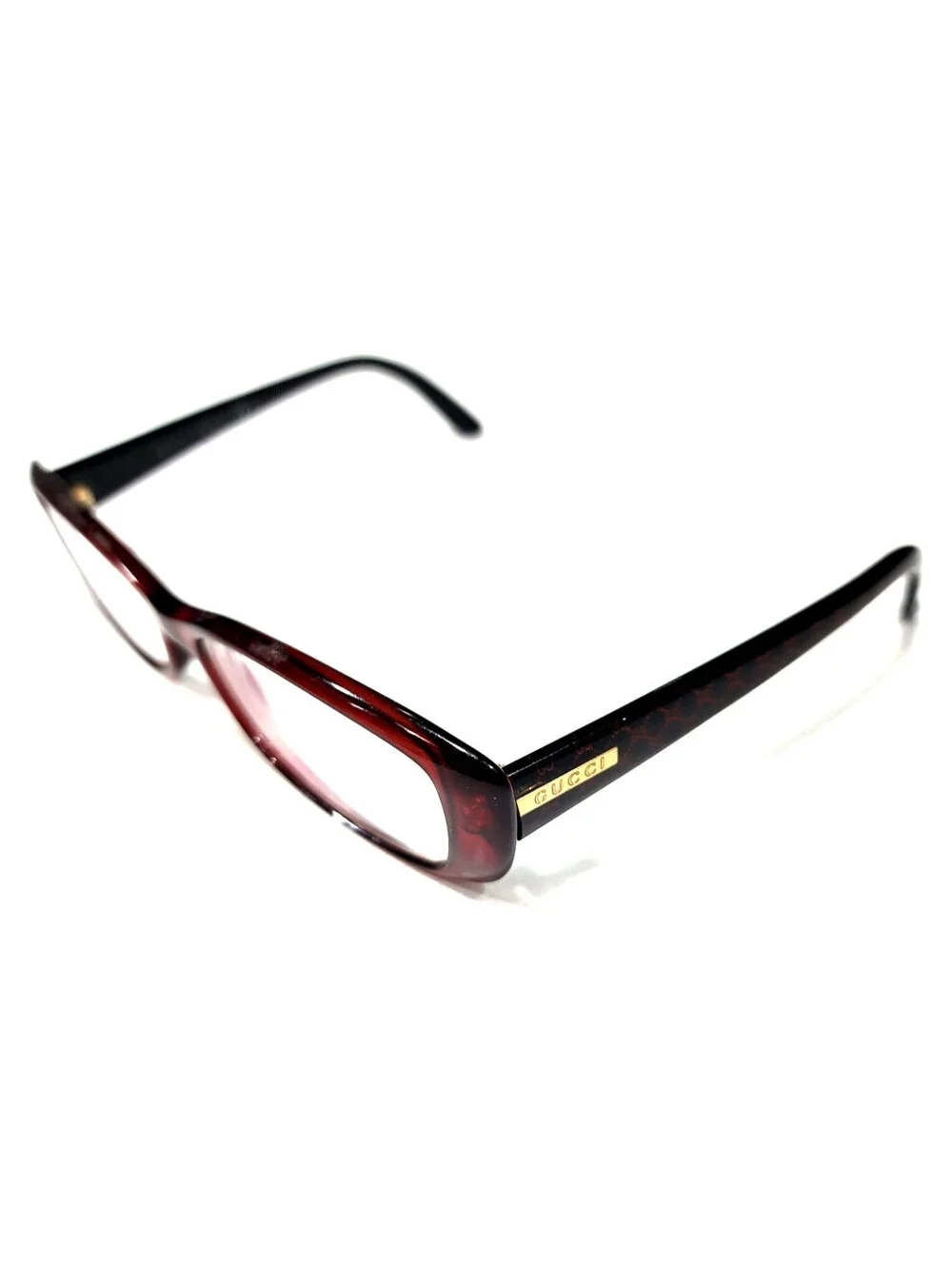Gucci GG3568 WH13 Large sz Red Rectangle Eyeglasses 53-14 140 Italy Read